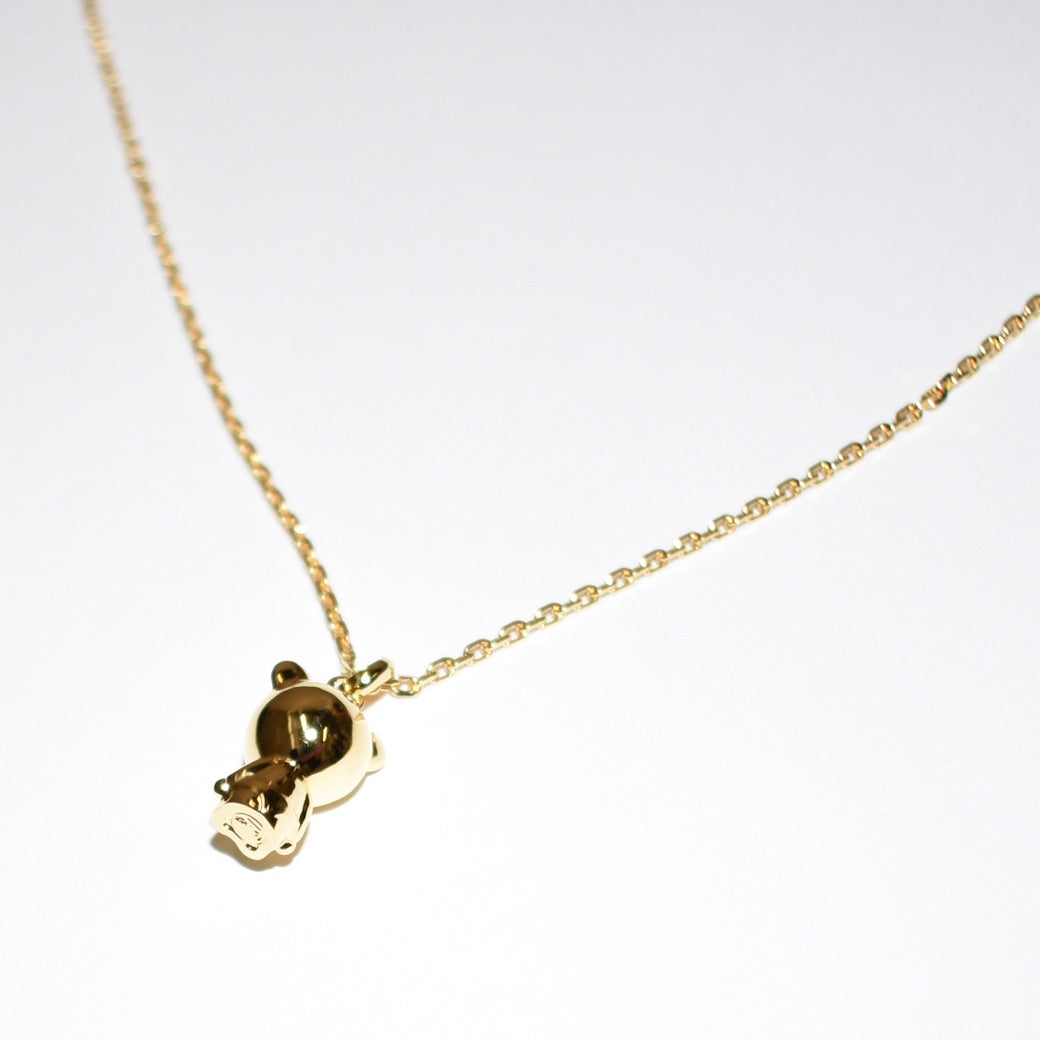 HIPANDA×GARDEL SILVER NECKLACE GOLD COATING