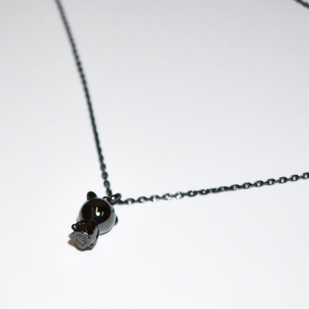 HIPANDA×GARDEL SILVER NECKLACE BLACK COATING