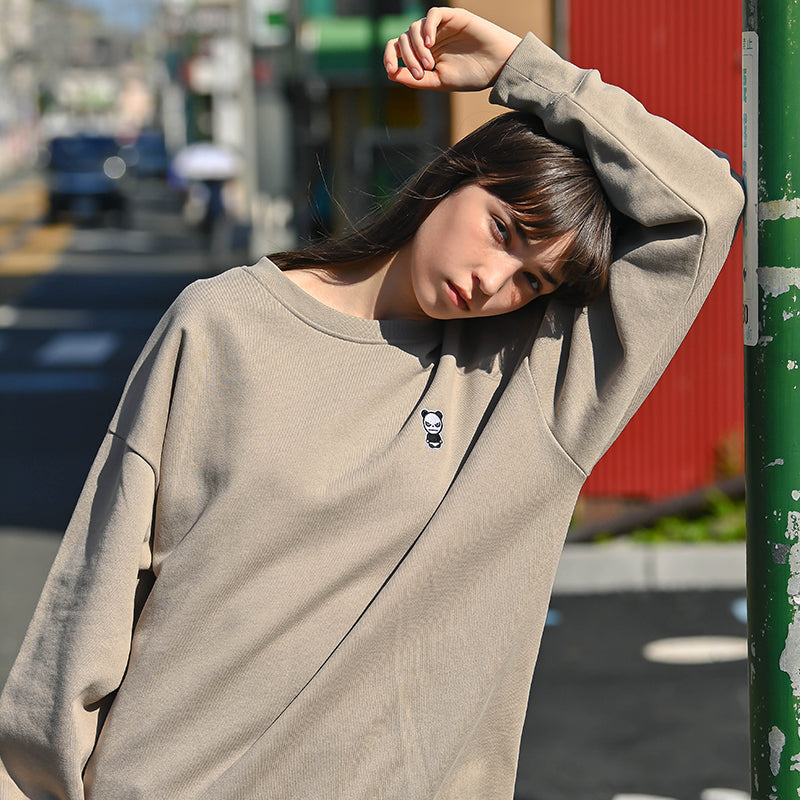 UNISEX CREW NECK SWEAT SHIRT / WHITE・BLACK・KHAKI
