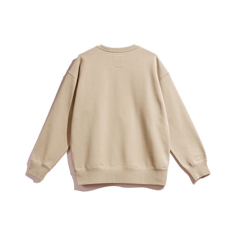 UNISEX CREW NECK SWEAT SHIRT / WHITE・BLACK・KHAKI