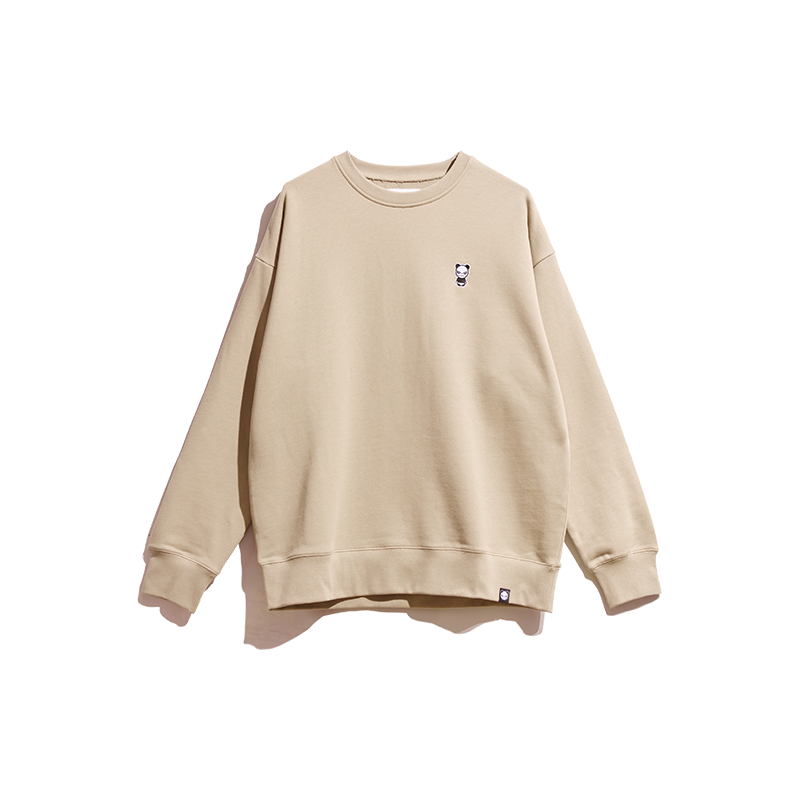 UNISEX CREW NECK SWEAT SHIRT / WHITE・BLACK・KHAKI