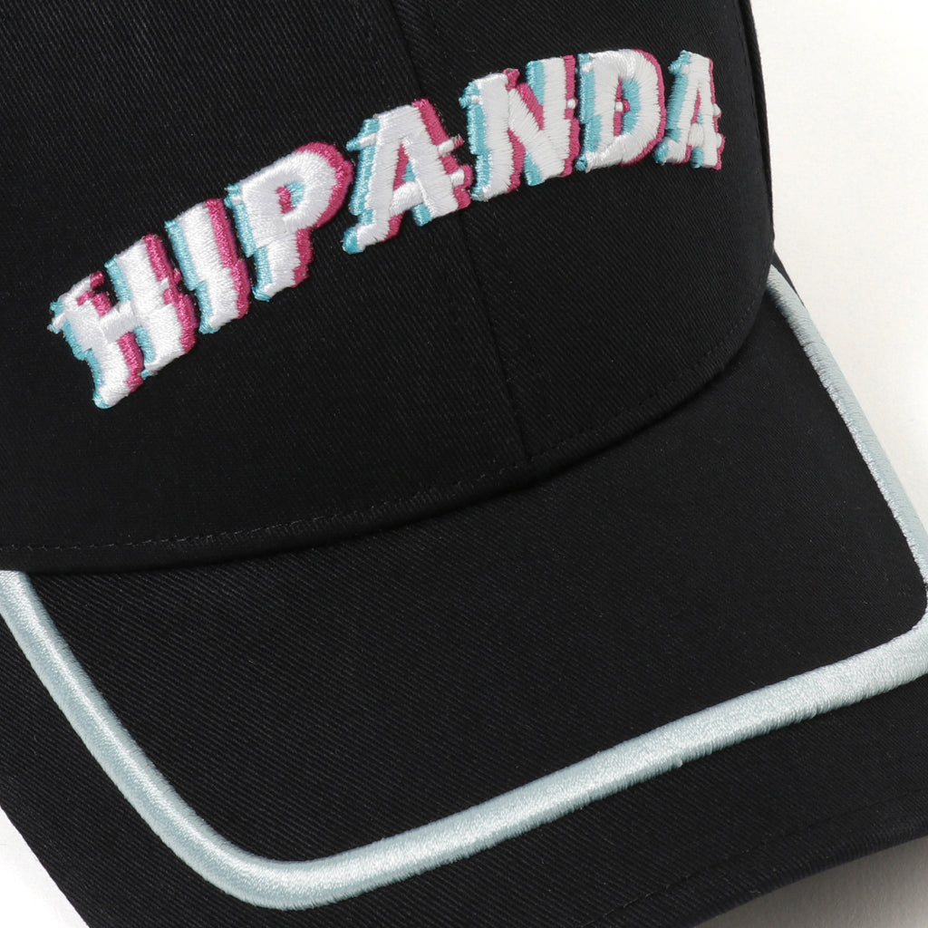 HIPANDA UNISEX  LETTERS CAP / BLACK × WHITE・BLACK × RED・BLACK × BLUE