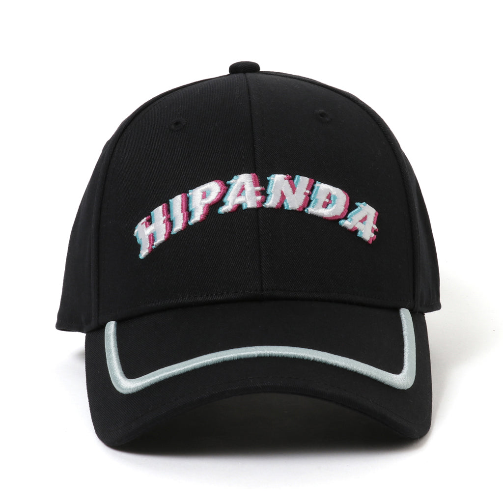 HIPANDA UNISEX  LETTERS CAP / BLACK × WHITE・BLACK × RED・BLACK × BLUE