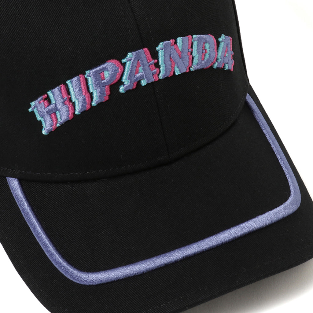 HIPANDA UNISEX  LETTERS CAP / BLACK × WHITE・BLACK × RED・BLACK × BLUE