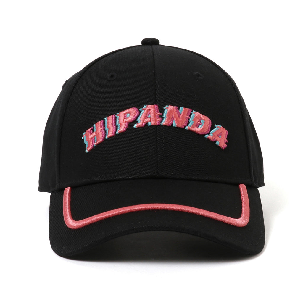HIPANDA UNISEX  LETTERS CAP / BLACK × WHITE・BLACK × RED・BLACK × BLUE